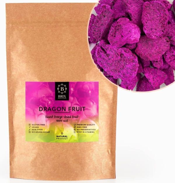 Brix fruta del dragón liofilizada 95g reseña